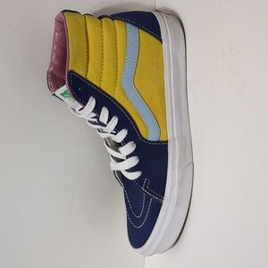 Vans SK8-HI Sunshine multicolor high top unisex women's 8 Men's 6.5